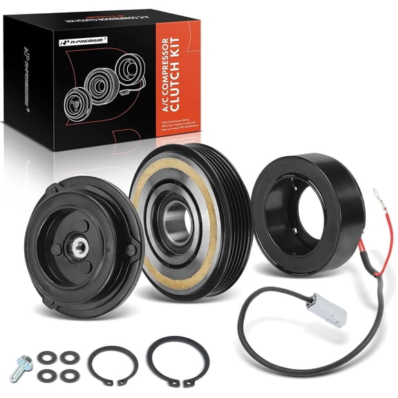 A-Premium Air Conditioner AC Compressor Clutch Kit Compatible with Mazda 3, 3 Sport, 2010 2011 2012 2013, 2.0L, With HS18 Compressor, With 5-Grooves Pulley, 120mm Pulley