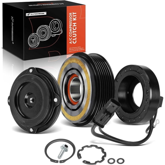 A-Premium Air Conditioner AC Compressor Clutch Kit Compatible with Mercedes-Benz C-Class, E-Class, GLE-Class, Sprinter, GL-Class, GLC-Class, S-Class, GLS-Class, SL-Class & Freightliner Sprinter
