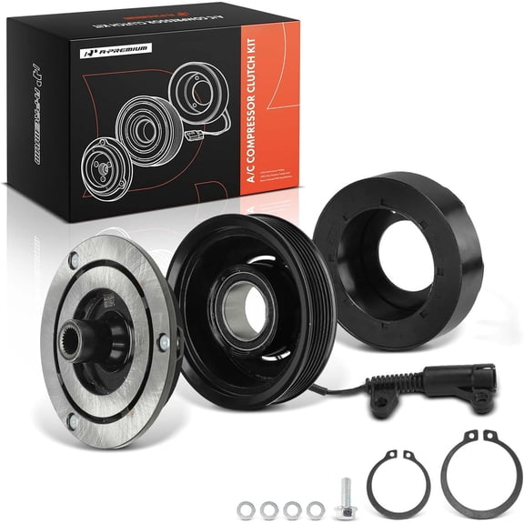 A-Premium Air Conditioner AC Compressor Clutch Kit Compatible with Mercedes-Benz SLK300 2010, Sprinter 2500 3500 2013-2016 & Freightliner Sprinter 2500 3500