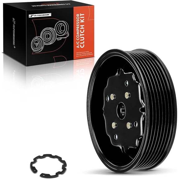 A-Premium Air Conditioner AC Compressor Clutch Kit Compatible with Volkswagen Passat 2002-2004, Touareg 2004-2007, Phaeton 2004-2006 & Porsche Cayenne 2005-2006 2008-2010 2017-2018 & Audi A8 Quattro