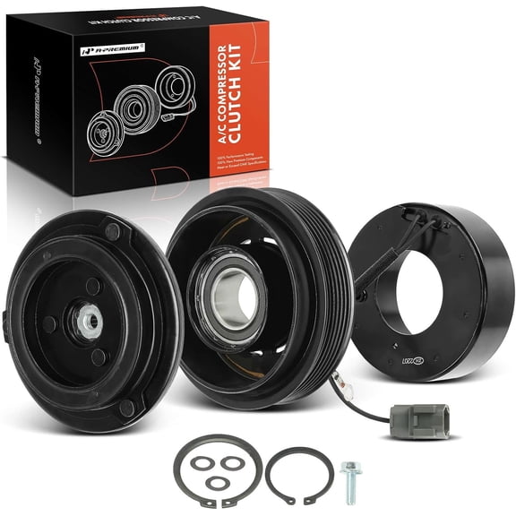 A-Premium Air Conditioner AC Compressor Clutch Kit Compatible with Mazda CX-7 CX7 2009 2.3L, CX-7 CX7 2010-2012 2.3L 2.5L