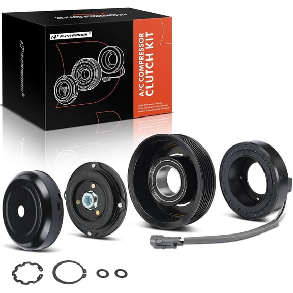 A-Premium Air Conditioner AC Compressor Clutch Kit Compatible with Mercedes W906 Series Sprinter 2500, Sprinter 3500, 2014 2015 2016 2017, 2.1L