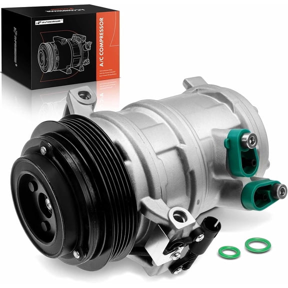 A-Premium Air Conditioner AC Compressor with Clutch Compatible with BMW E53 X5 4.4L 4.6L 2000-2003
