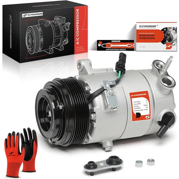 A-Premium Air Conditioner AC Compressor with Clutch Compatible with Chevrolet Colorado & GMC Canyon, 2015-2016, 3.6L