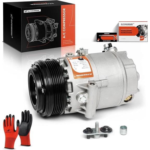 A-Premium Air Conditioner AC Compressor with Clutch Compatible with Chevrolet Corsa 2003-2008, Tornado 2004-2010, 1.8L