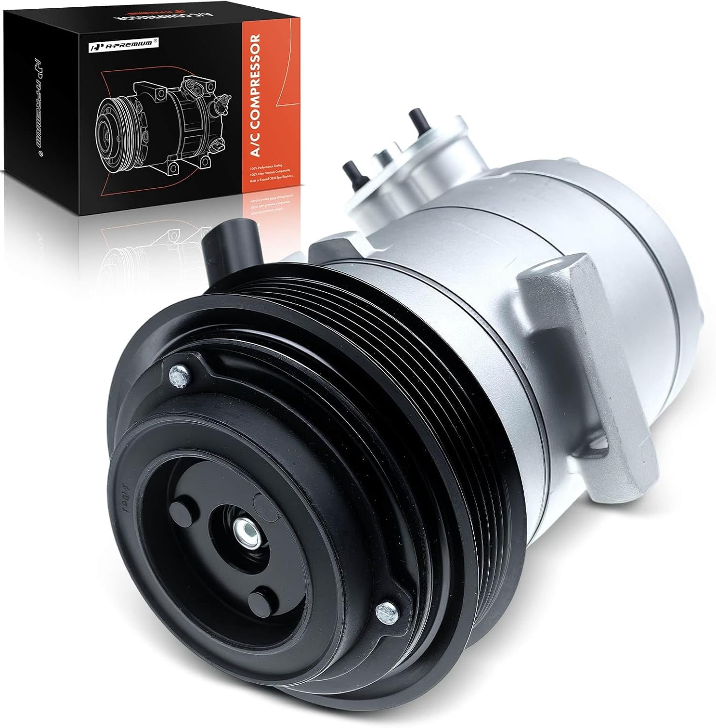 A-Premium Air Conditioner AC Compressor with Clutch Compatible with Chevrolet Sonic 1.4L 2012, CSP15 Compressor