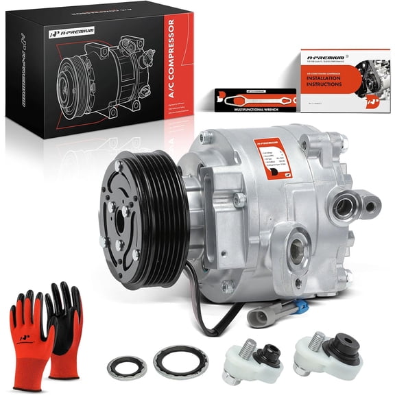 A-Premium Air Conditioner AC Compressor with Clutch Compatible with Chevrolet Sonic 1.8L 2013-2018