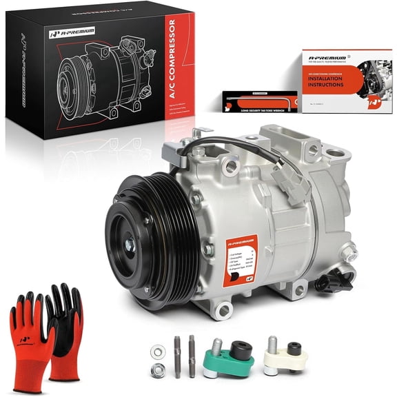A-Premium Air Conditioner AC Compressor with Clutch Compatible with Chrysler 300 & Dodge Charger 2014-2021, Challenger 2015-2021 3.6L