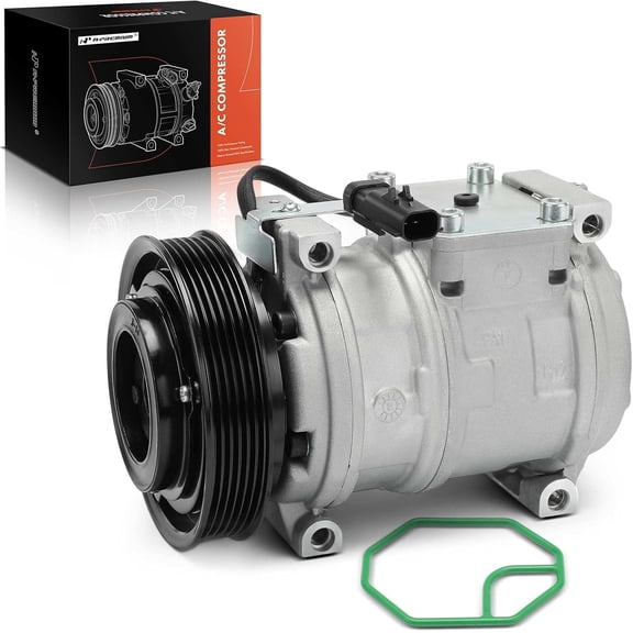 A-Premium Air Conditioner AC Compressor with Clutch Compatible with Chrysler Concorde 1998-2004 & Intrepid 1998-2004, 2.7L