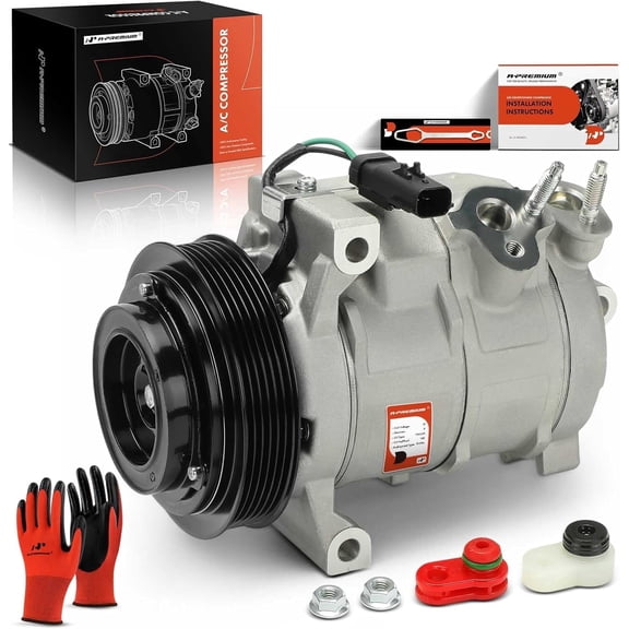 A-Premium Air Conditioner AC Compressor with Clutch Compatible with Dodge Durango 2011-2024, 5.7L 6.2L 6.4L
