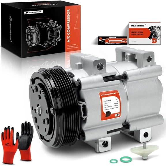 A-Premium Air Conditioner AC Compressor with Clutch Compatible with Ford Ranger 3.0L 2002-2008, Mazda B3000 3.0L 2002-2008