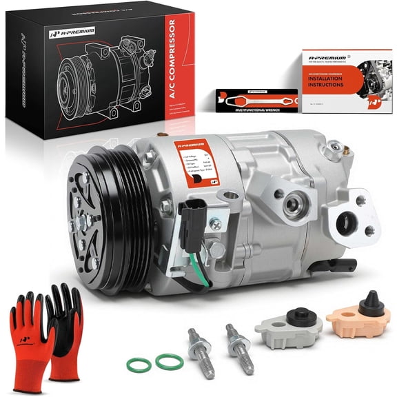 A-Premium Air Conditioner AC Compressor with Clutch Compatible with Ford Transit Connect 2.0L 2019-2021