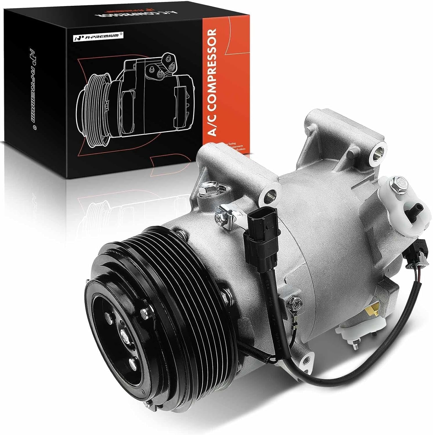 A-Premium Air Conditioner AC Compressor with Clutch Compatible with Honda CR-V CRV 2017-2020 Civic 2016-2020 1.5L