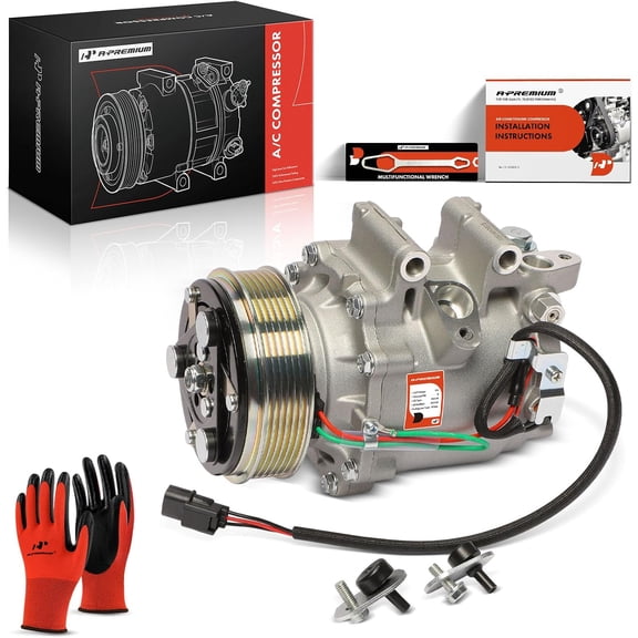 A-Premium Air Conditioner AC Compressor with Clutch | Compatible with Honda Civic 2012-2015 1.8L & Acura ILX 2013-2015 2.0L