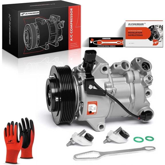A-Premium Air Conditioner AC Compressor with Clutch Compatible with Kia Optima 2018-2020, K5 2021-2022