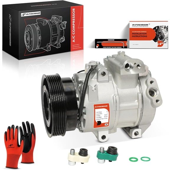 A-Premium Air Conditioner AC Compressor with Clutch Compatible with Kia Rondo 2.4L 2007-2012