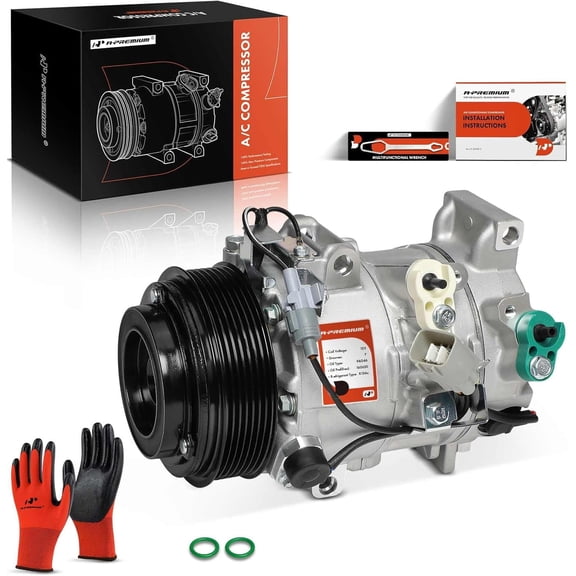 A-Premium Air Conditioner AC Compressor with Clutch Compatible with Lexus IS250 2006-2013, IS350 2011-2013, GS300 2006, GS350 2007-2011