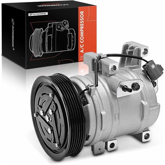 A-Premium Air Conditioner AC Compressor with Clutch Compatible with Mazda 3 2007-2009, 6 2006-2007, 2.3L Turbocharged