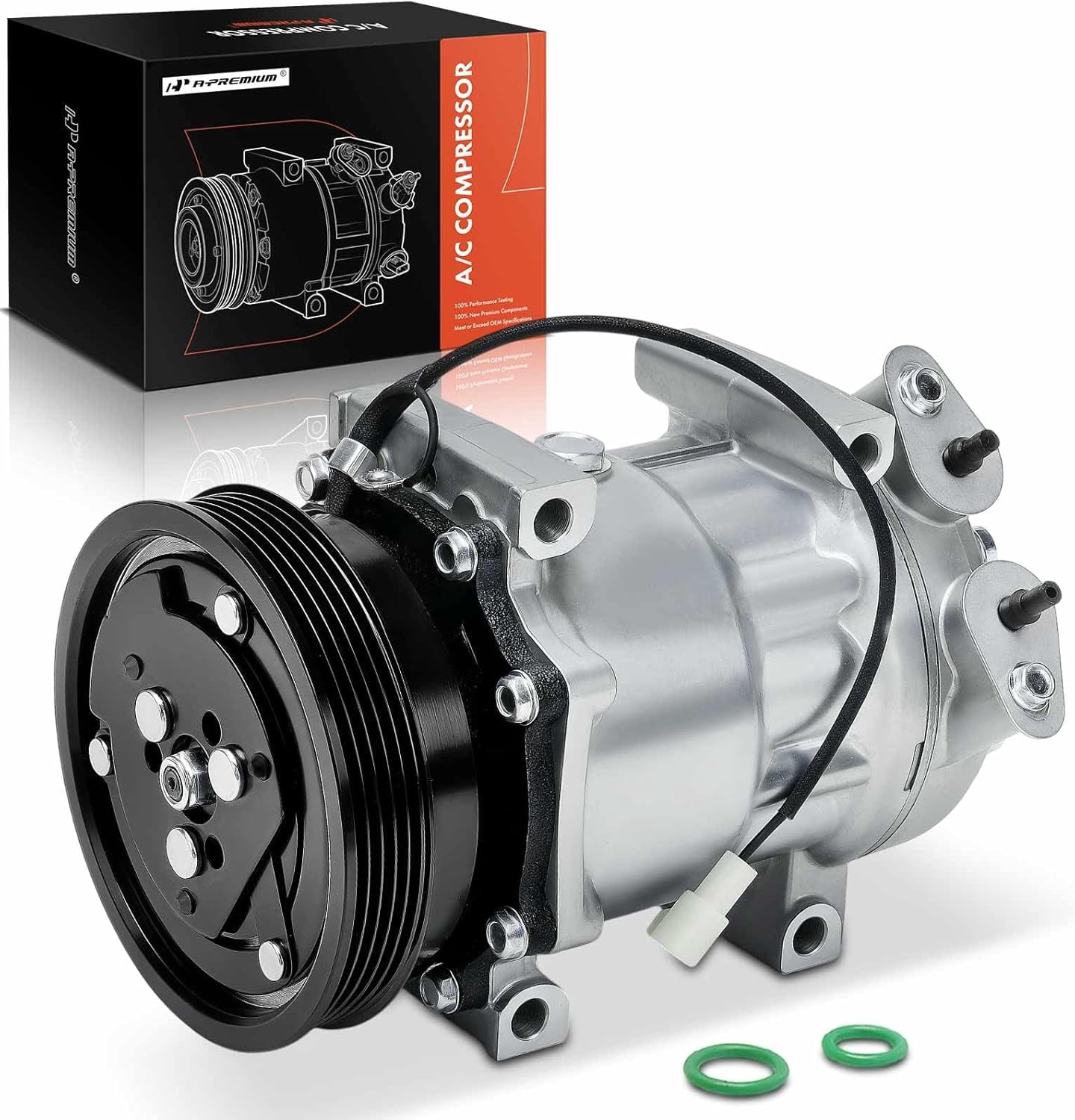A-Premium Air Conditioner AC Compressor with Clutch Compatible with Mazda 626 1998 1999 2000 2001 2002, 2.0L