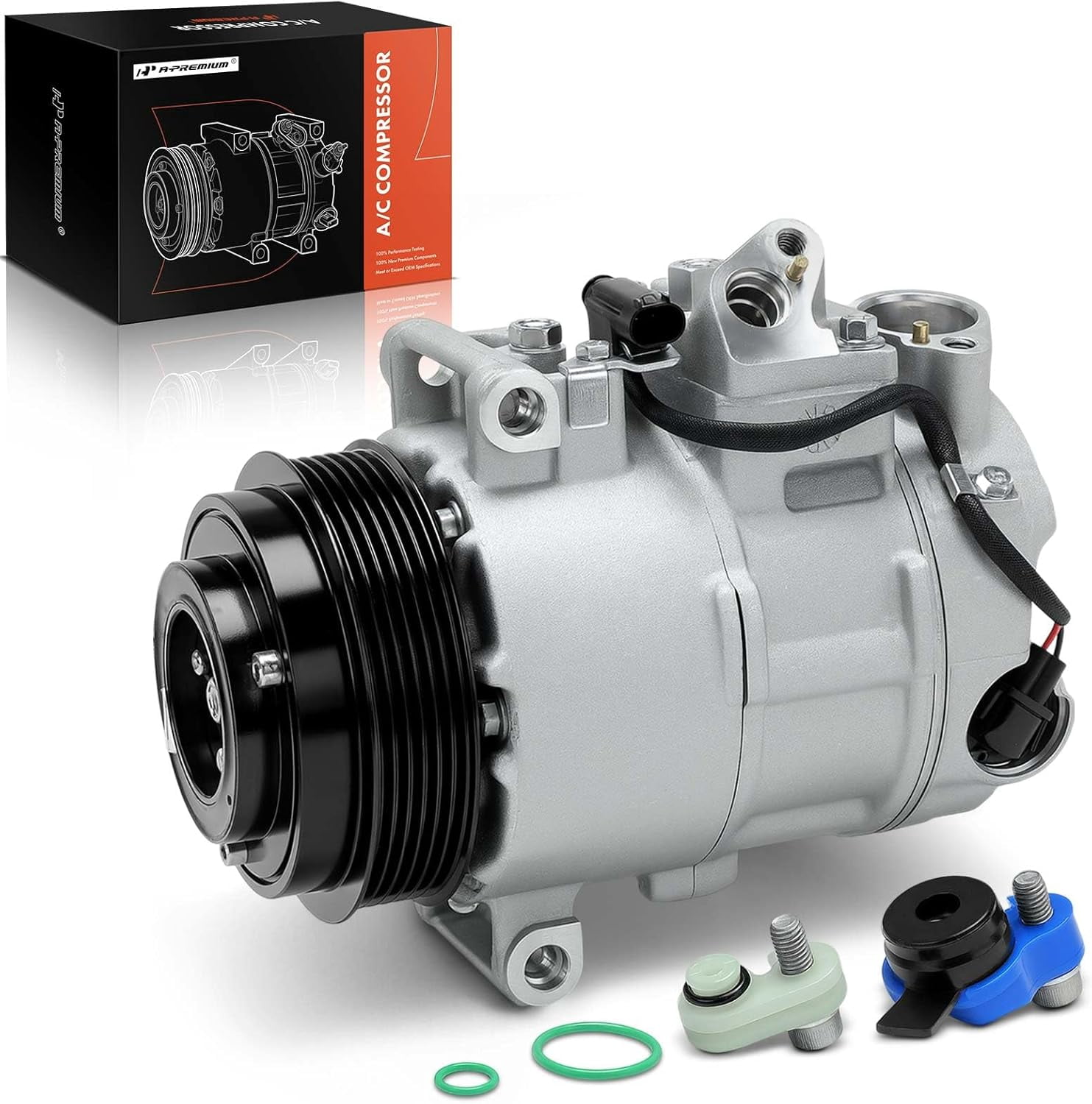 A-Premium Air Conditioner AC Compressor with Clutch Compatible with ...