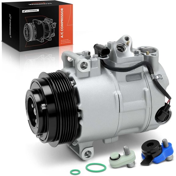 A-Premium Air Conditioner AC Compressor with Clutch Compatible with Mercedes-Benz W212 Series E550 2010-2011, 5.5L