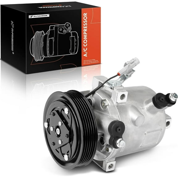 A-Premium Air Conditioner AC Compressor with Clutch Compatible with Mitsubishi Mirage 2014-2015/2017-2022, Mirage G4 2017-2022, with 6 Groove Pulley