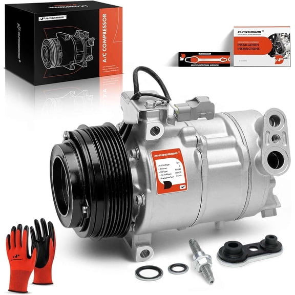 A-Premium Air Conditioner AC Compressor with Clutch Compatible with Ram ProMaster City 2015-2020
