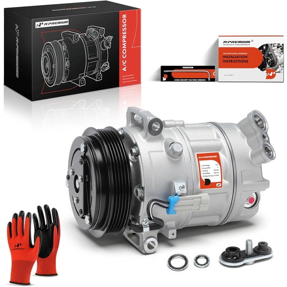 A-Premium Air Conditioner AC Compressor with Clutch Compatible with Saab 9-3 2.0L 2003-2011, 9-3X 2.0L 2010-2011
