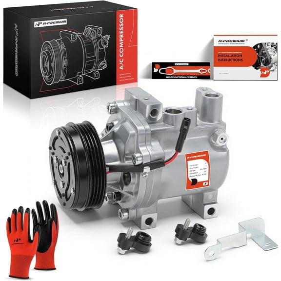 A-Premium Air Conditioner AC Compressor with Clutch Compatible with Subaru Outback 2.5L 2005-2009, Legacy 2.5L 2005-2009