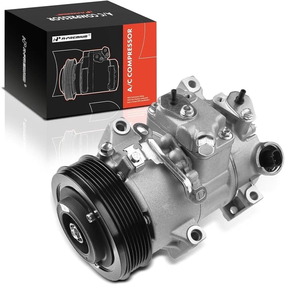 A-Premium Air Conditioner AC Compressor with Clutch Compatible with Toyota Corolla 1.8L 2009-2010, Matrix 1.8L 2009-2012, Scion xD 1.8L 2008-2014