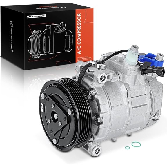 A-Premium Air Conditioner AC Compressor with Clutch Compatible with Toyota Highlander 2.7L 2009-2013, Venza 2.7L 2009-2016