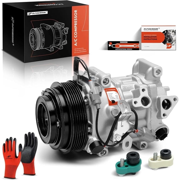 A-Premium Air Conditioner AC Compressor with Clutch Compatible with Toyota RAV4 2.5L 2013-2018, FWD, GAS
