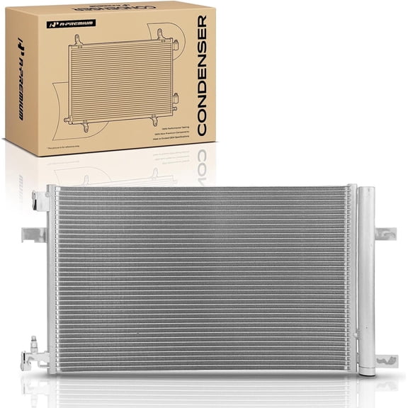 A-Premium Air Conditioning A/C Condenser Compatible with 2013-2015 Chevrolet Malibu, 2014-2020 Impala, 2010-2015 Cruze & Selected Cadillac, Buick Models, Replace# 13267649