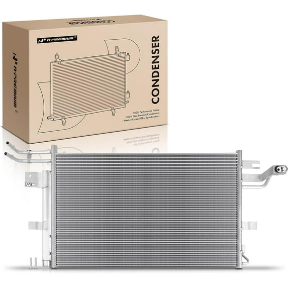 A-Premium Air Conditioning A/C Condenser Compatible with Ford Explorer 2016-2019, Police Interceptor Utility 2013-2019, 3.5L 3.7L, Replace# 4741, DB5Z19712E
