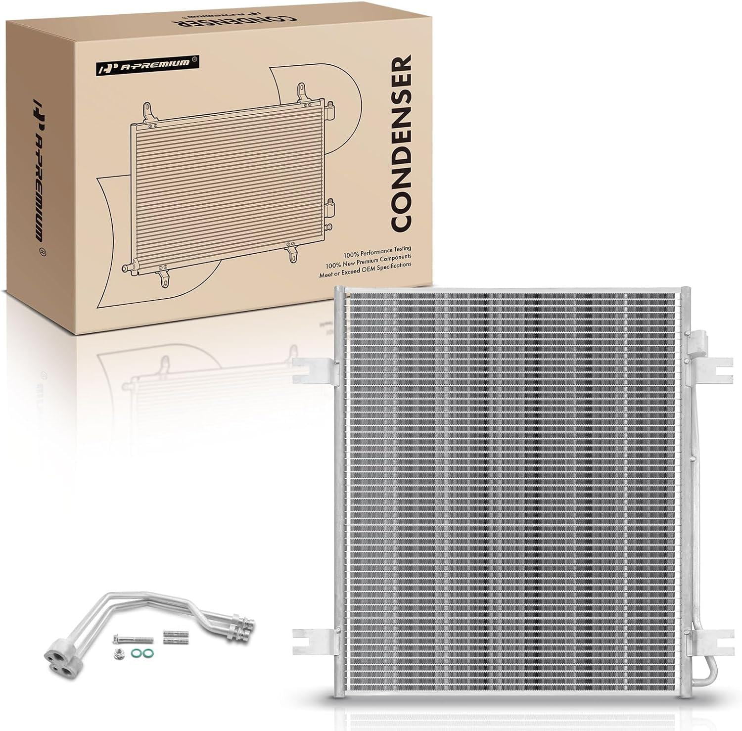A-Premium Air Conditioning A/C Condenser Compatible with International Harvester 2674 3700 7300 7400 7500 7600 7700 9400 8600 SFA ProStar WorkStar 7600, Replace# 79053, 2508698C92