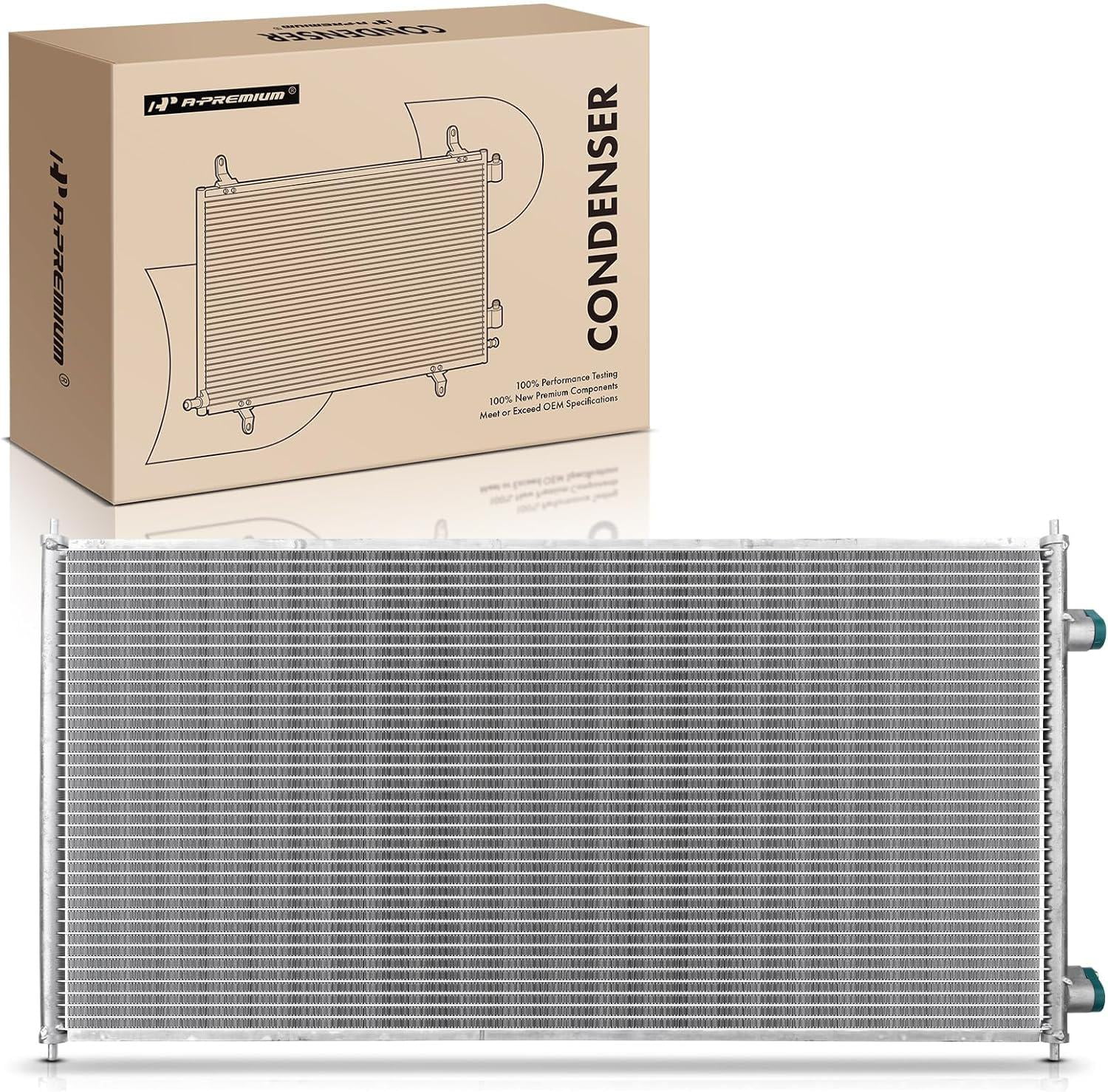 A-Premium Air Conditioning A/C Condenser Compatible with International Harvester 7400 8600, TranStar 9400i SBA 2008-2011, ProStar WorkStar 7600 7700, Replace# 2591621C91, 2591836C91