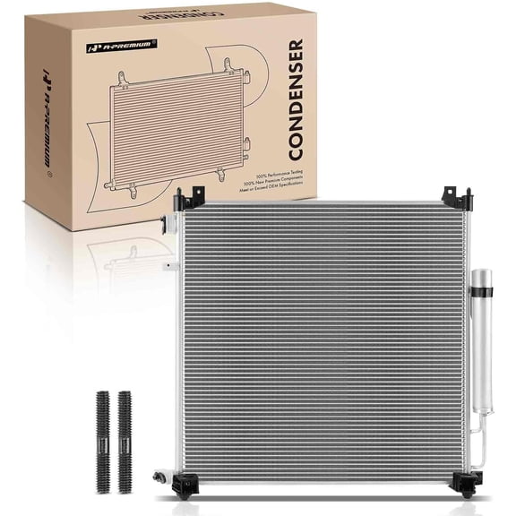 A-Premium Air Conditioning A/C Condenser Compatible with Land Rover Range Rover 2020-2021, Discovery 2021-2022, Defender 110 2020-2022, Defender 90 2021-2022, Range Rover Sport 2019-2021, 2.0L