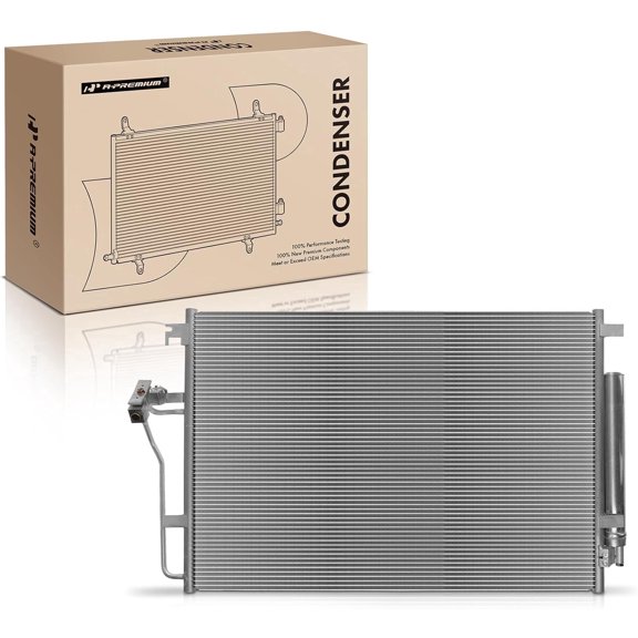 A-Premium Air Conditioning A/C Condenser Compatible with Mercedes-Benz, Freightliner Models - Sprinter 1500, Sprinter 2500, Replace# 9065000054, 9065000554