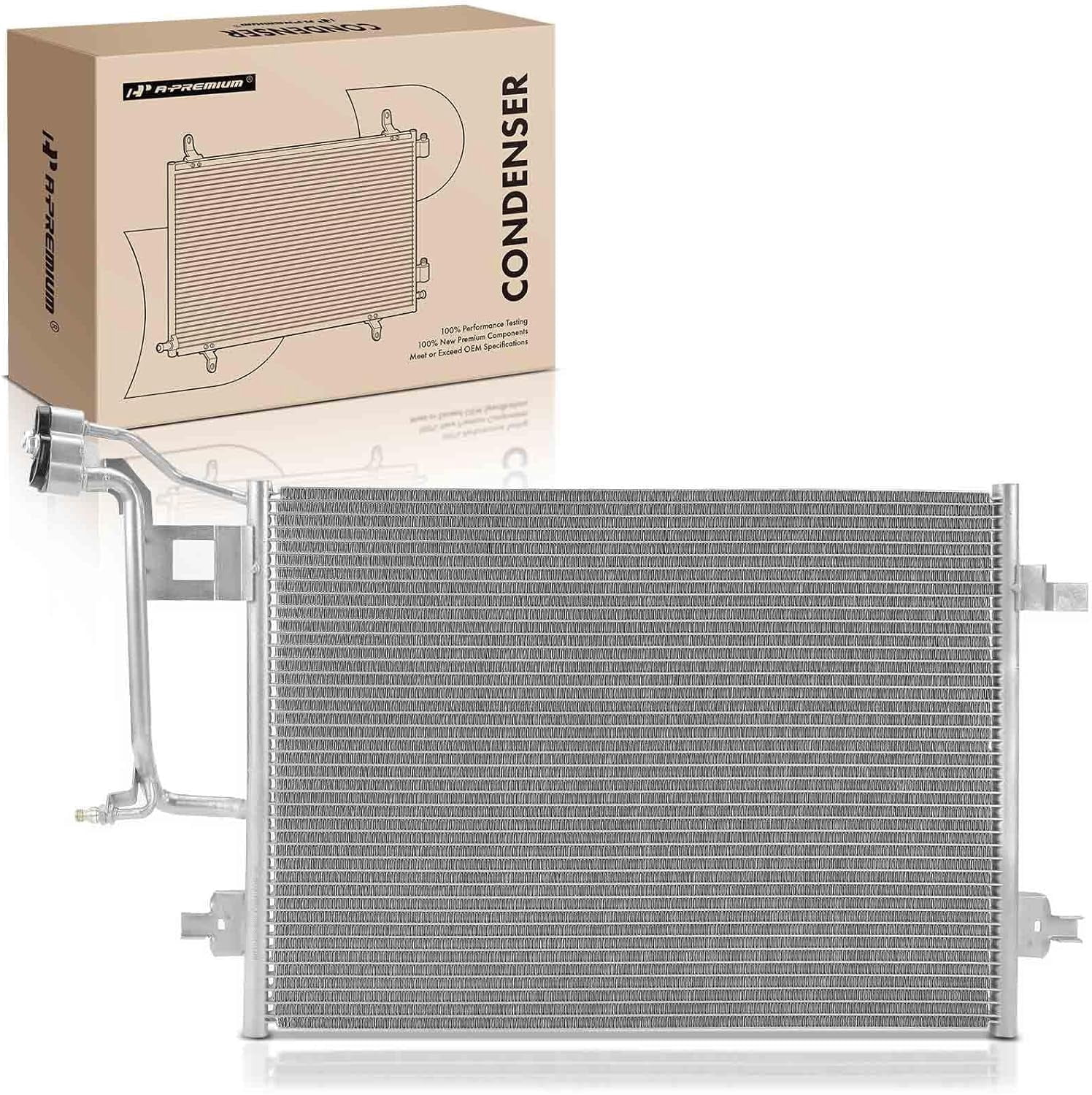 A-Premium Air Conditioning A/C Condenser Compatible with Audi S4 2000 ...