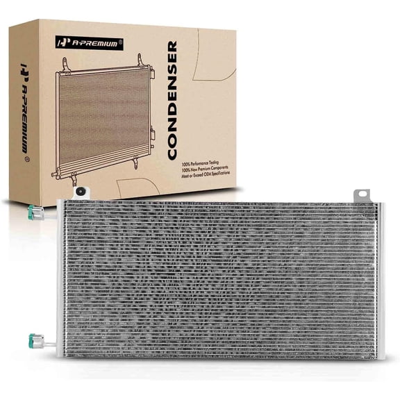 A-Premium Air Conditioning A/C Condenser Compatible with Chevrolet, GMC Models - Blazer, Silverado 1500, Sierra 1500, Tahoe, Yukon, Escalade, H2