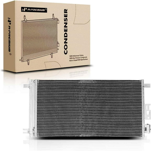 A-Premium Air Conditioning A/C Condenser Compatible with Chevrolet Malibu 2004-2012 & Pontiac G6 2005-2010 & Saturn Aura 2007-2009