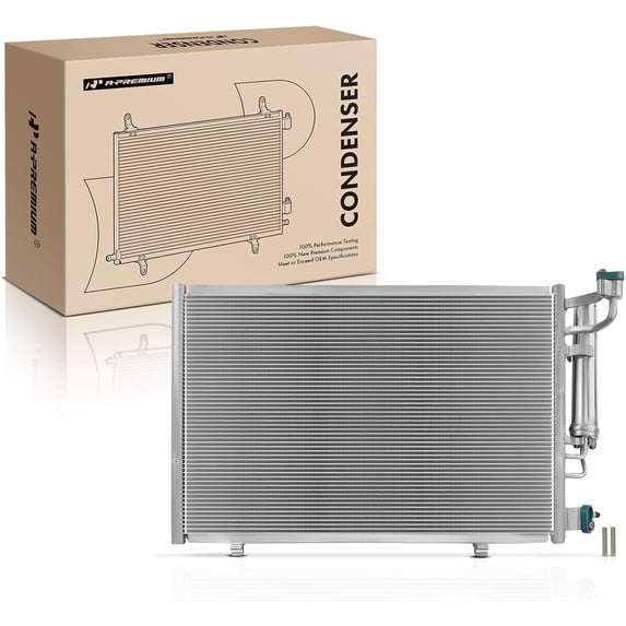 A-Premium Air Conditioning A/C Condenser Compatible with Ford Fiesta 2011-2013 L4 1.6L, Replace# BE8Z19712A