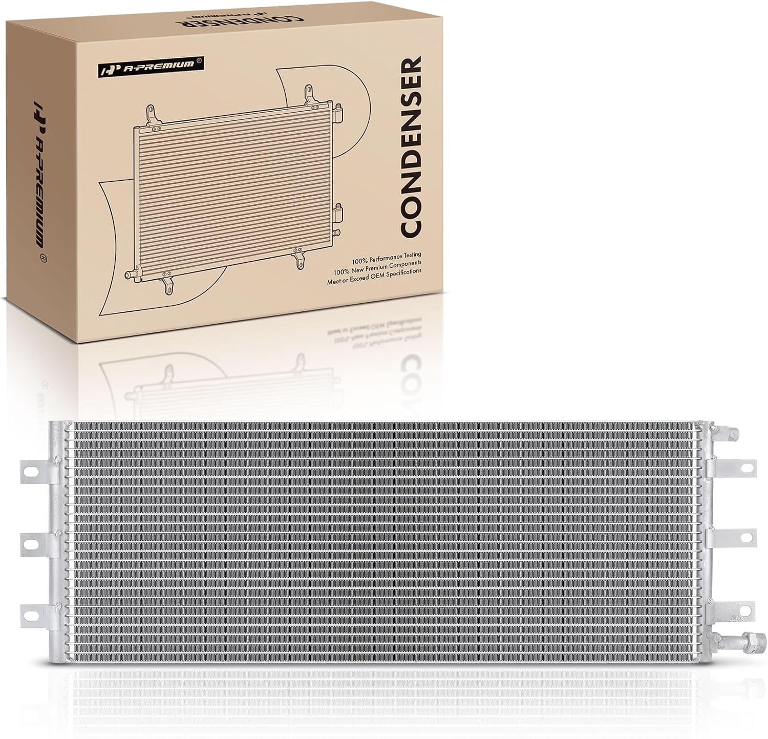 A-Premium Air Conditioning A/C Condenser Compatible with Freightliner ...