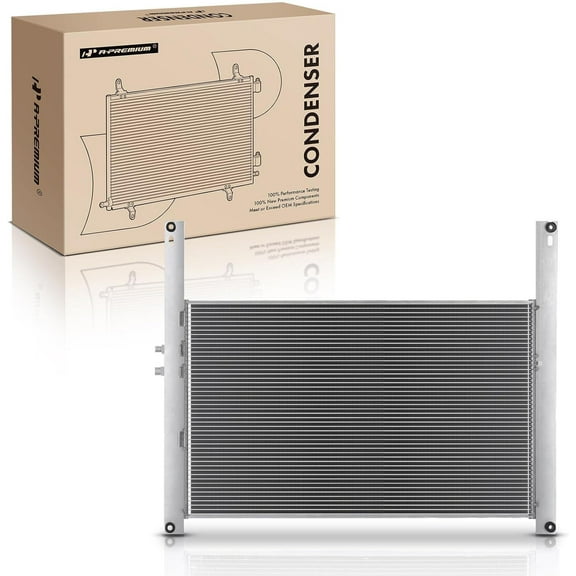 A-Premium Air Conditioning A/C Condenser Compatible with International Harvester 4700 4700LP, 9100 9100i, 9200 9200i, 9400i 9800 9900 SBA SFA & More