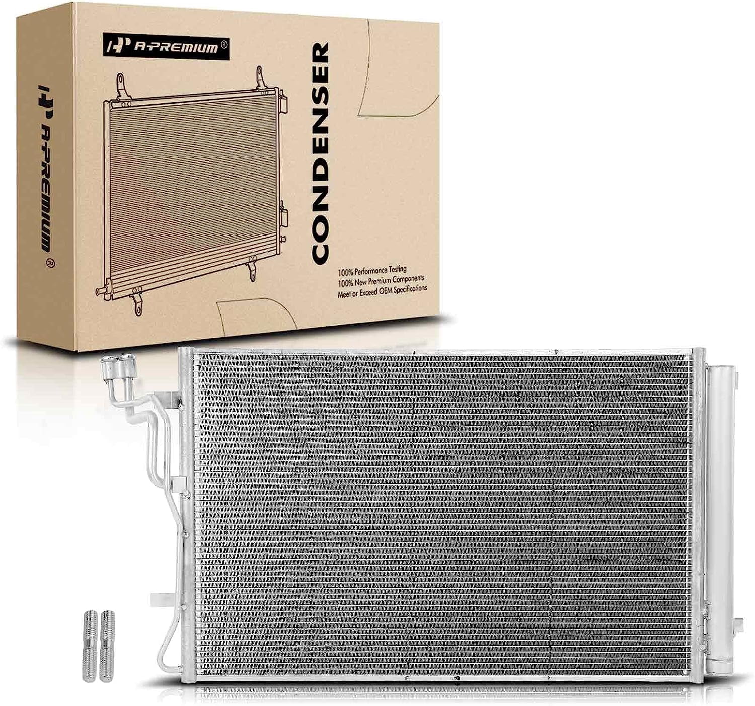 A/C Condenser With Receiver Drier & Bracket For 2021-2022 Kia Seltos L4 2.0L - Replaces 97606Q5250