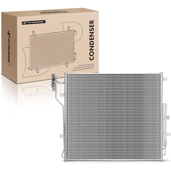 A-Premium Air Conditioning A/C Condenser Compatible with Land Rover LR4 2010-2016, Range Rover Sport 2010-2013, 3.0L 5.0L, Replace# 4253, 940407