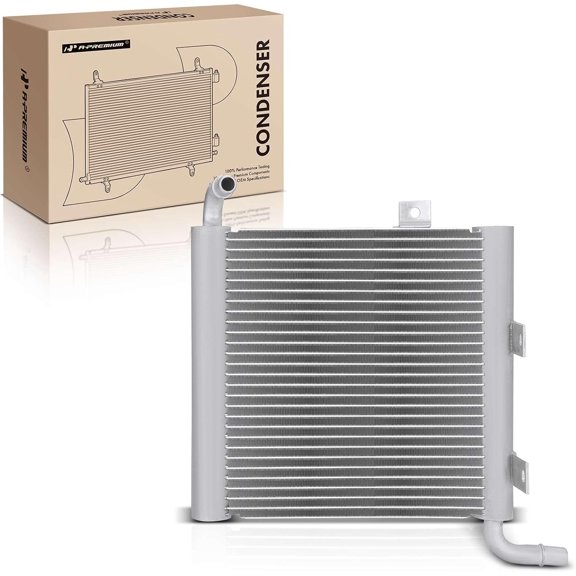 A-Premium Air Conditioning A/C Condenser Compatible with Land Rover Range Rover Velar 2018-2023 2.0L 3.0L 5.0L & Jaguar F-Pace 2017-2021 2.0L 5.0L