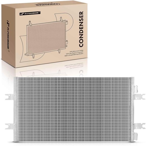 A-Premium Air Conditioning A/C Condenser Compatible with Mack CHN/CTP/CV/CXN/CXP 2006-2007, CT 2005-2007, Replace# 210RD517M, 210RD515M