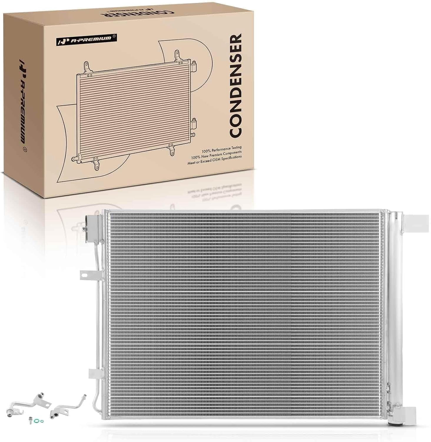 A-Premium Air Conditioning A/C Condenser Compatible with Nissan ...