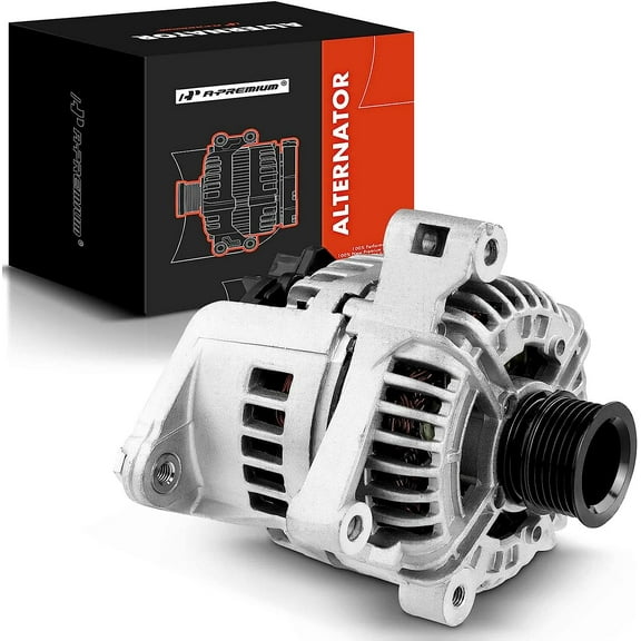 A-Premium Alternator Compatible with BMW 325Ci 330Ci X3 2004-2006, 325i 325xi 330i 330xi 525i 530i 2004-2005, 2.5L 3.0L, 12V 155A CW 6-Groove Pulley, Replace# 12317519721, 12317521135